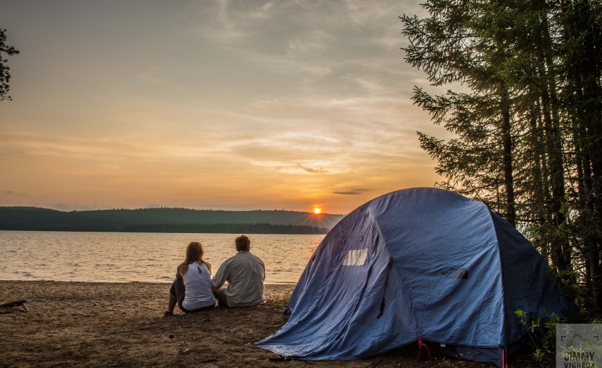 Photographie touristique du camping du Lac Taureau dans Lanaudière